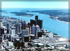 View of downtown Detroit